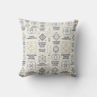 Almohada geométrica moderna para lanzar
