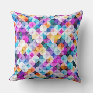Almohada geométrica redonda decorativa