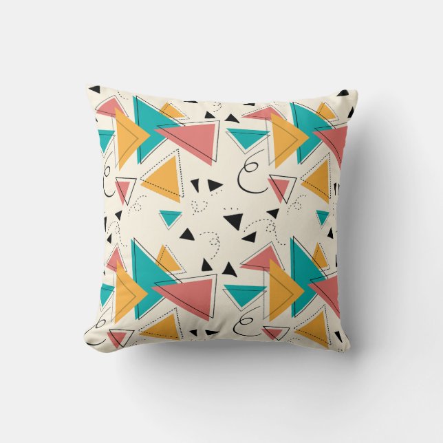 Almohada geométrica Retro 90s (Anverso)