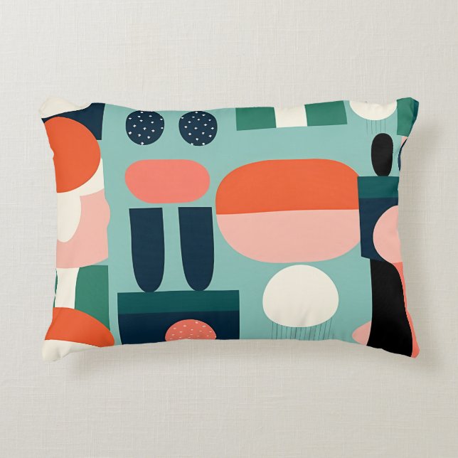 Almohada Geométrica Retro Totem (Anverso)