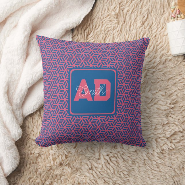 Almohada geométrica única como agradecimiento de b (Manta)