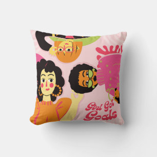 Almohada Girl Got Goals – Acento Motivacional para