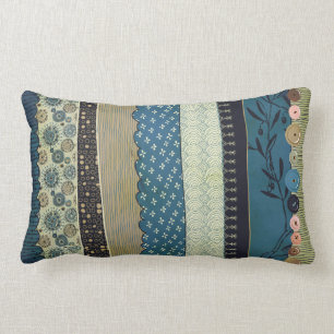 Almohada gitana de MoJo - azul y moreno