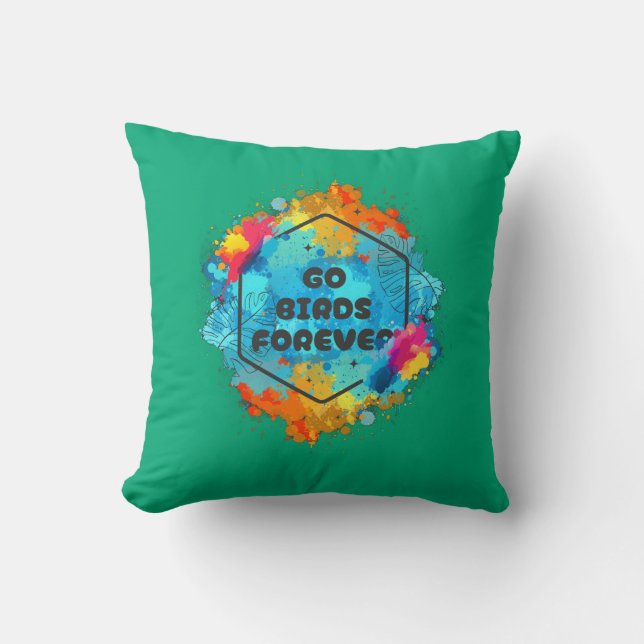 Almohada Go Birds Forever (Anverso)