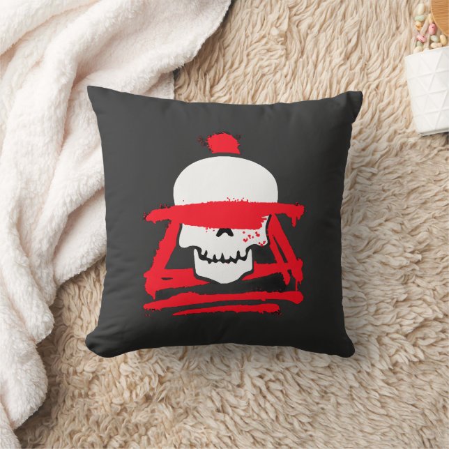 Almohada gótica del guerrero de la calavera (Manta)