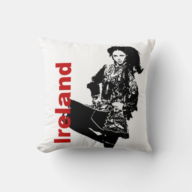 Almohada gráfica de Irlanda (Anverso)