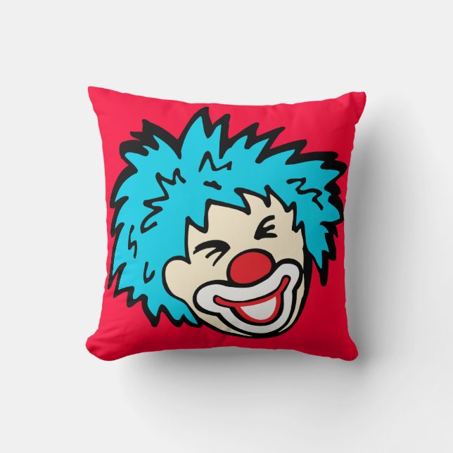 almohada gráfica de payaso sonriente (Anverso)