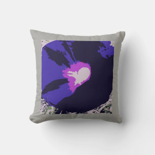 Almohada gráfica floral para lanzar