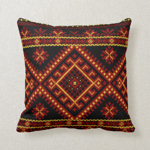 Almohada Grande Bordado de Cruz Ucraniana