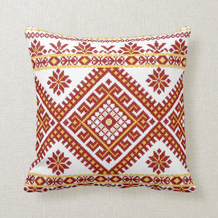 Almohada Grande Bordado Ucraniano de Cruz