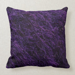 Almohada grande de la pelusa de color morado