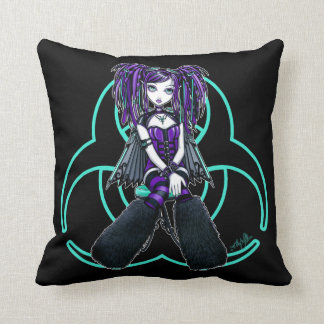 Almohada GRANDE del arte de hadas radiactivo