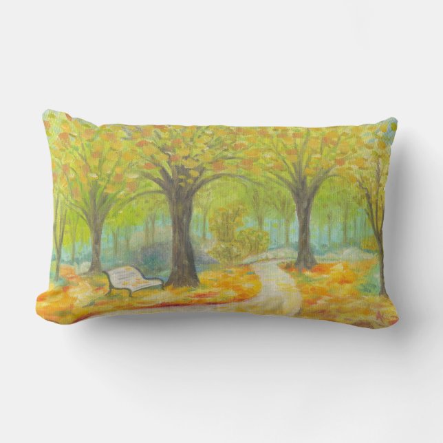 Almohada grande del banco del otoño (Anverso)