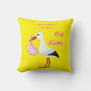Almohada Grande Hermana Bebé Cigüeña Abril 2020