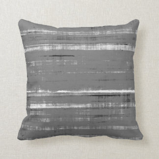 Almohada gris "cosquilleada" del arte abstracto