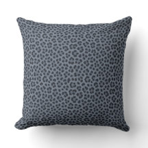 Almohada Gris de Estampado de Guepardo