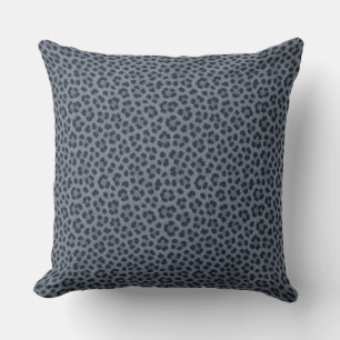 Almohada Gris de Estampado de Guepardo