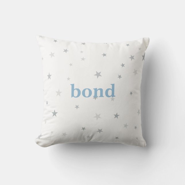 Almohada gris del cuarto de niños del bebé de la (Anverso)