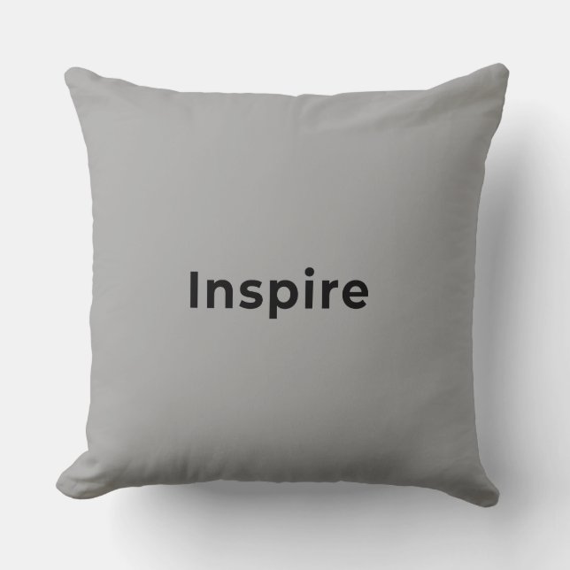 Almohada gris moderna para echar (Anverso)