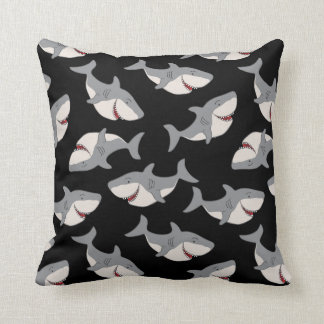 Almohada gris negra divertida linda del