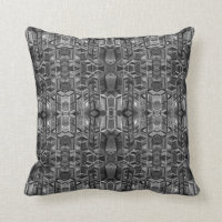 Almohada gris oscuro del modelo de las reflexiones