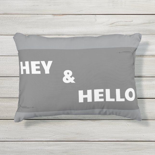 Almohada gris para mi tienda (Anverso)