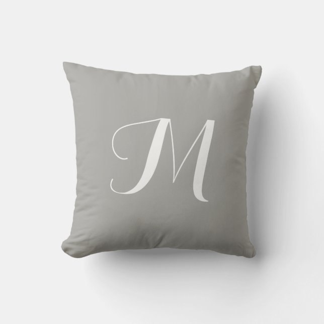 Almohada gris para tirar - Almohada de tirar plate (Anverso)
