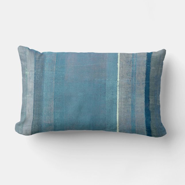 Almohada gris y azul de la "niebla" del arte (Anverso)