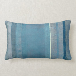 Almohada gris y azul de la "niebla" del arte