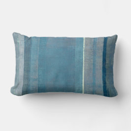 Almohada gris y azul de la "niebla" del arte