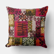 almohada hawaiana de lanzamiento de impresión