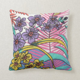 Almohada hawaiana de las flores