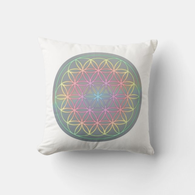 Almohada ~ healingEnergy “Flower Of Life " (Anverso)