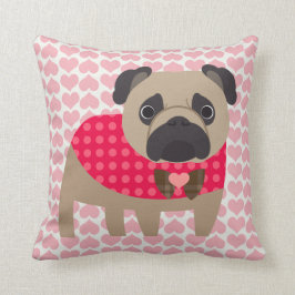 Almohada hermosa del barro amasado del día de San