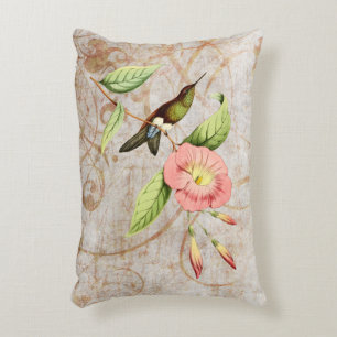 Almohada hinchada cobriza del acento del colibrí