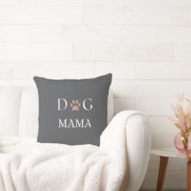 Almohada Huella de Perro Mamá, Regalo de Día de la