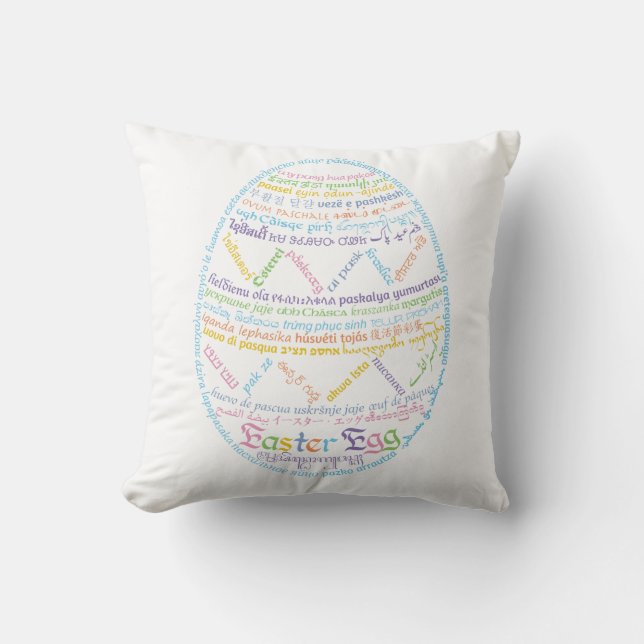 Almohada Huevo de Pascua Wor(l)d (Anverso)
