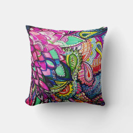 Almohada Hummingbird Zen Tangle por Michele Zurine