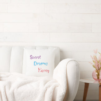 Almohada impresa de texto suave