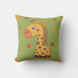 almohada infantil con jirafa y estrellas