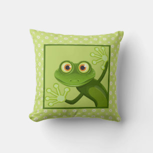 almohada infantil con rana