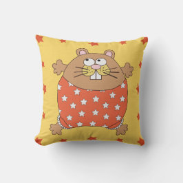 almohada infantil con ratón y estrellas