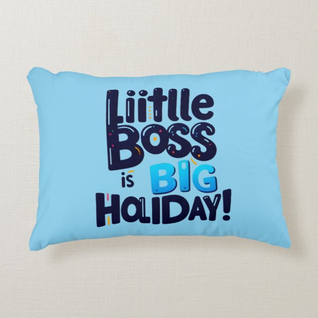 Almohada infantil con una inscripción divertida (Anverso)
