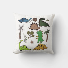 Almohada infantil de especies de dinosaurios de di