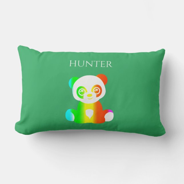almohada infantil de oso con COLORES MÚLTIPLES, no (Anverso)