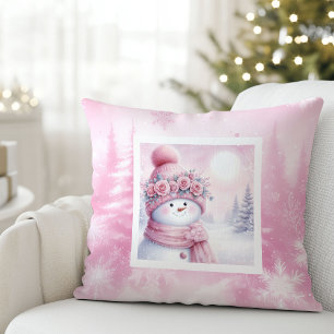 Almohada infantil Sweet Pink Forest Pinkmas Snowma