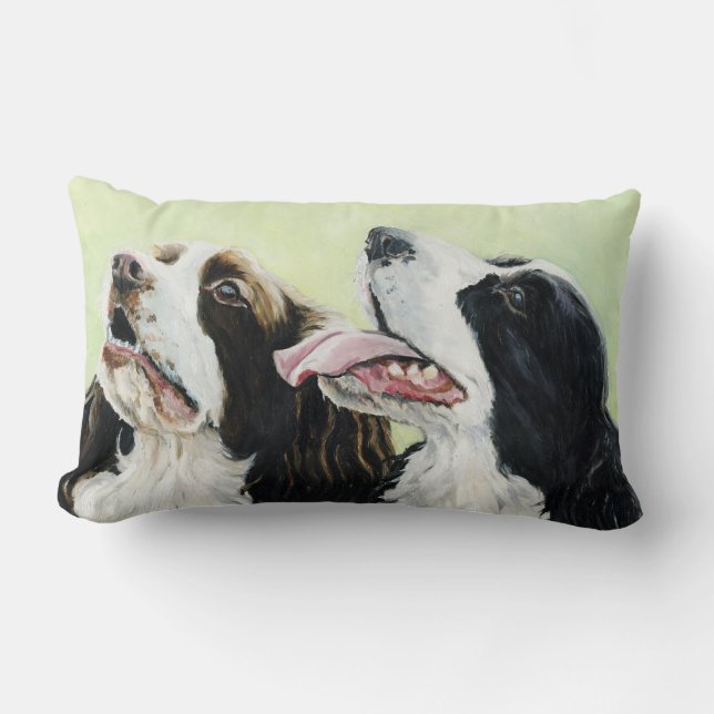Almohada inglesa del arte del perro del perro de (Anverso)