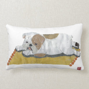 Almohada inglesa del bulldog