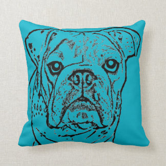Almohada inglesa del bulldog