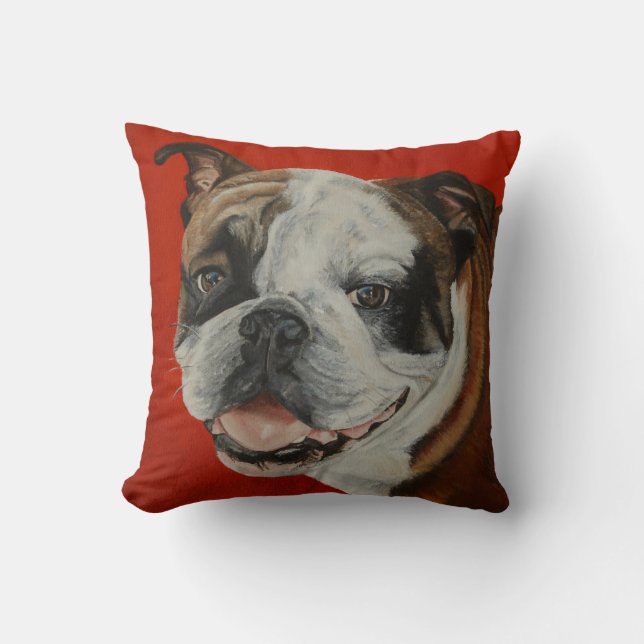 Almohada inglesa del bulldog (Anverso)